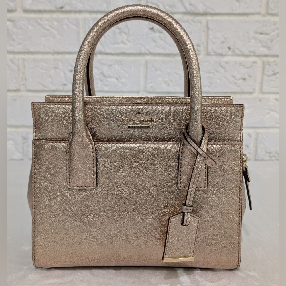 NWT Set Kate Spade Cameron Street Mini Candace Bag & Stacy Wallet Rose Gold NEW - Picture 5 of 16